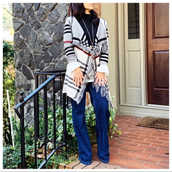 ✨LAST ONE ✨PARIS Plaid open cardigan - Picture 4 of 8